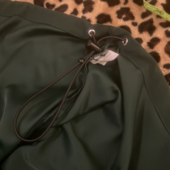 Under Armour Mens 1/4 Zip Windbreaker  Logo Cold Gear Large Geen - Picture 9 of 11